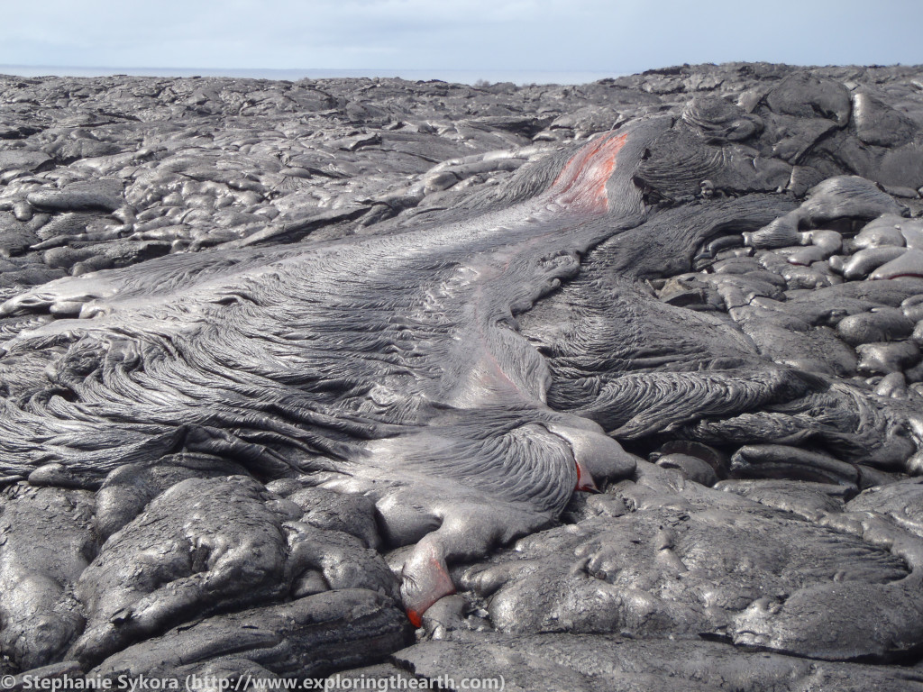 Hawaii Basalt Lava (pahoehoe lava) • Exploring the Earth